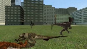 Gmod Dinosaur Battles Season 2: Ark Raptor VS Novaraptor!