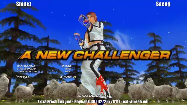 EFL Payback 3D - Tekken 6 Grand Finals - Smilez (Baek, Kuma, Hwoarang) vs Saeng (Nina, Jack) смотреть онлайн