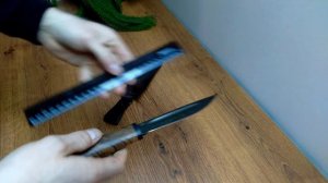 Шикарный якутский нож с односторонней заточкой