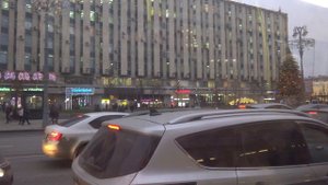 Москва, автобус 101, участок Тверская Застава - Манежная площадь