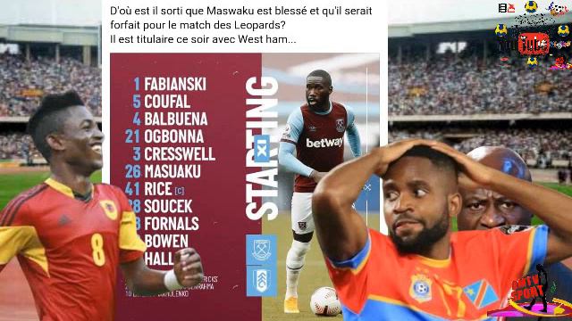 RDC vs ANGOLA, FORFAIT D'AU MOINS 6 JOUEURS CONGOLAIS LA FECOFA N'EST PAS EXEMPT DE TOUT REPROCHE смотреть онлайн