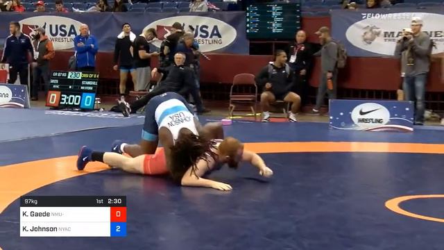 97 Kg Consolation Kaleb Gaede NMU OTS Vs Khymba Johnson New York Athletic Club
