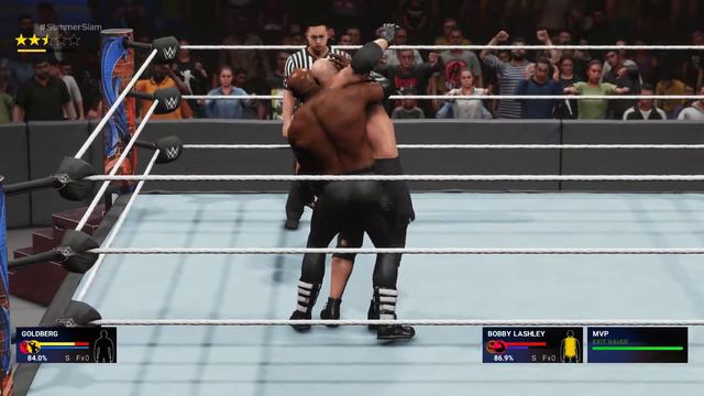 WWE 2K19-GOLDBERG VS BOBBY LASHLEY|WWE HEAVYWEIGHT CHAMPIONSHIP|SUMMERSLAM|GAMEPLAY