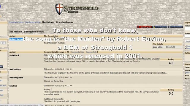 A Message to All the Stronghold Fan смотреть онлайн