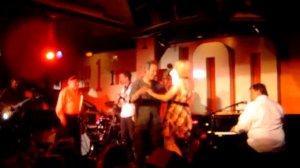 Ben Waters, Axel Zwingenberger and Charlie Watts at the 100Club June 13th 2009