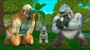 Играем за ГОРИЛЛУ, создание семьи WildCraft