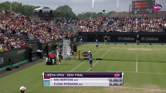 Kiki Bertens vs. Elena Rybakina | 2019 Libema Open Semifinal | WTA Highlights смотреть онлайн