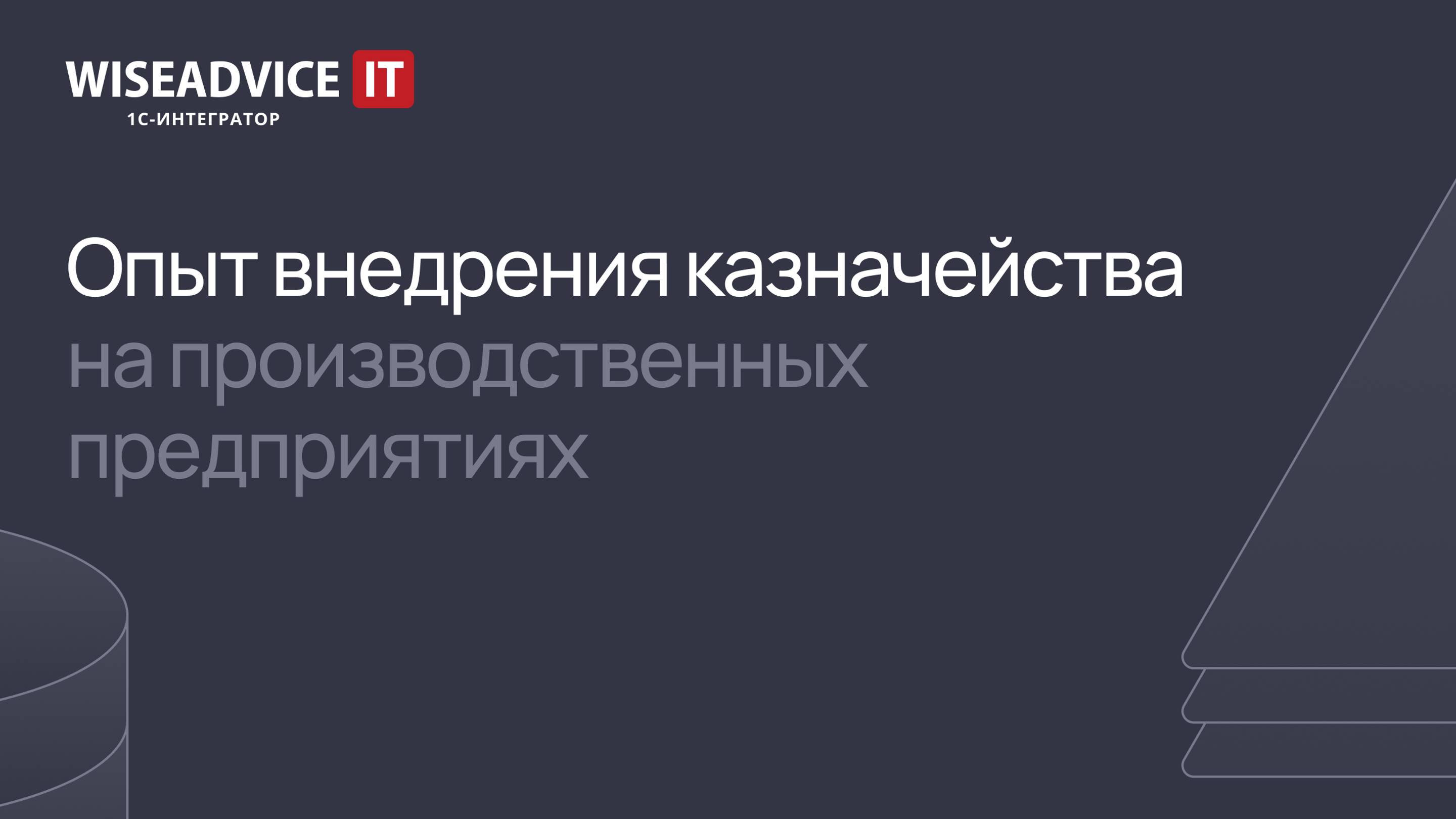 Опыт внедрения казначейства на производственных предприятиях