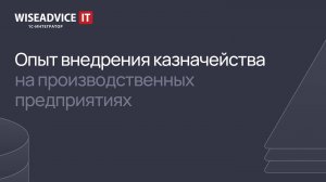 Опыт внедрения казначейства на производственных предприятиях