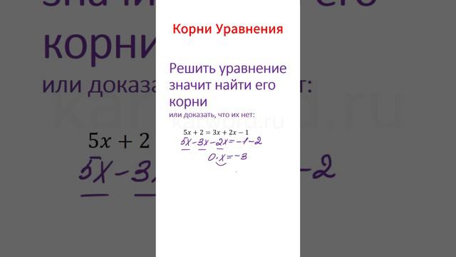 Уравнение БЕЗ Корней? ЭТО Возможно?! Узнай за 30 секунд!