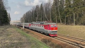 Электровоз ЧС7-015, перегон Софрино - Пушкино