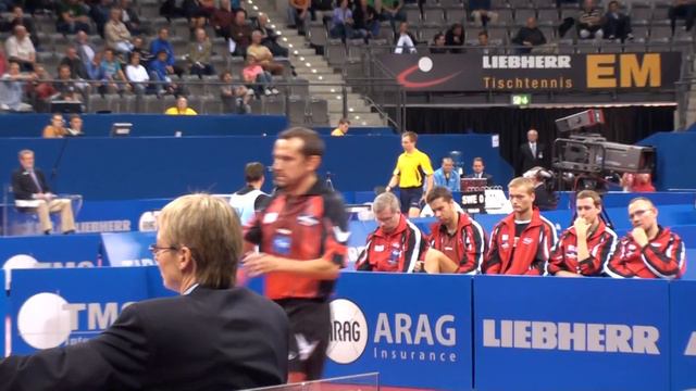 Table Tennis EM 2009 Stuttgart Czech 75   Bel Chtchetinine Oldschool Defense European Champion Doub