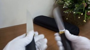 Удачный нож Сапсан для охотника с прямыми спусками