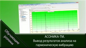 АСОНИКА-ТМ. Вывод результатов анализа на случайную вибрацию