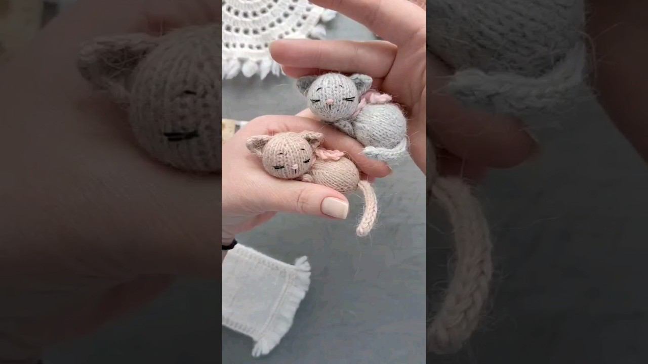 Вязаный котёнок