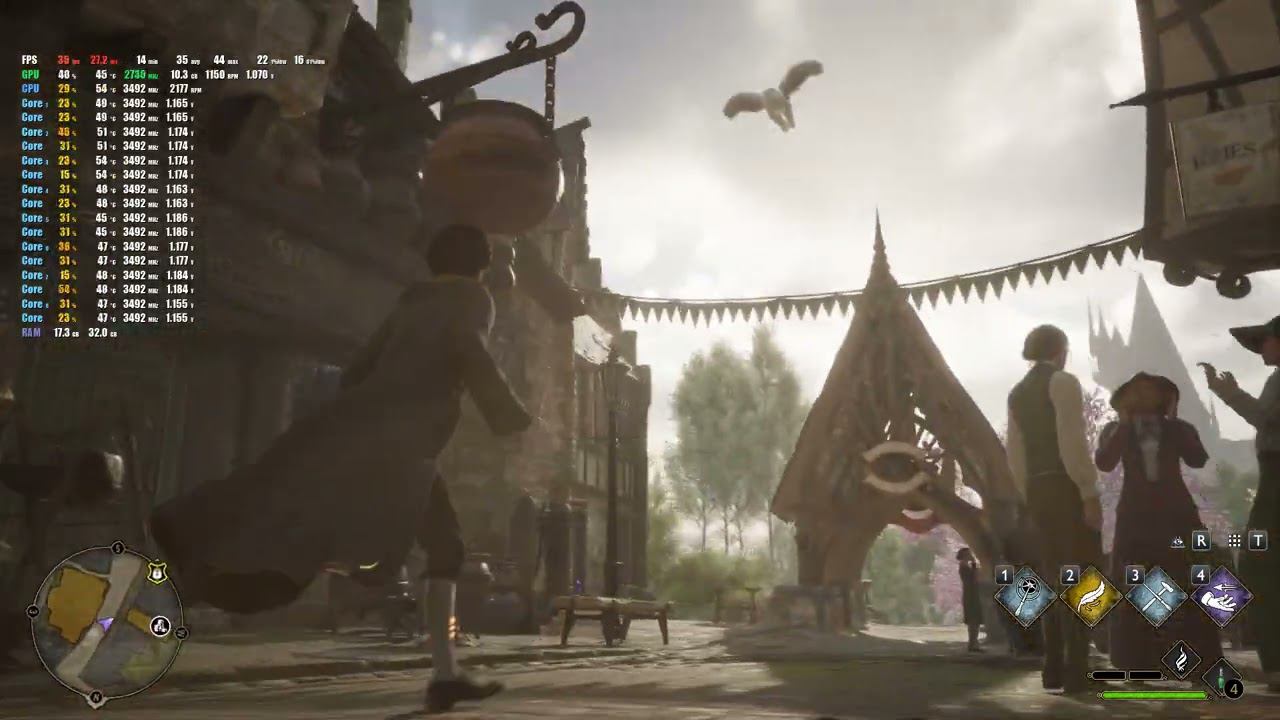 Xeon 2667 v4 + RTX 4070 TI | Hogwarts Legacy | ULTRA + RAY TRACING | 1080P