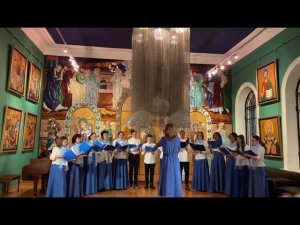 Колядка "Рождество, торжество" муз. А. Вискова.  Выступление в Галерее Искусств им. Зураба Церетели!