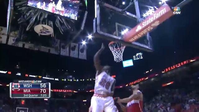 2016.02.20 Wizards vs Heat Winslow, Whiteside, Richardson Highlights, Hassan with 25 & 22 смотреть онлайн