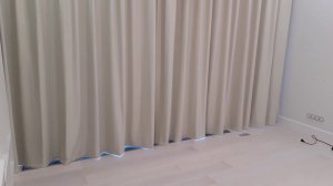 Пошив портьер блэкаут с тюлем под лён. Современные портьеры пошив на заказ. Электрокарнизы.