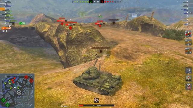 ИС 4 Шотное танкование, как танковать на ис 4! wot blitz