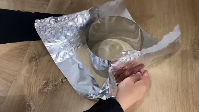 Как из кольца сделать форму для выпечки бисквита