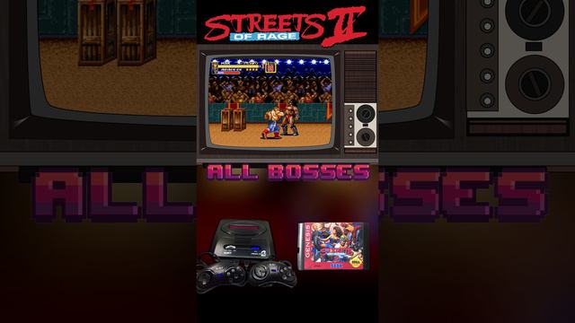 Streets of Rage 2- All bosses #shorts #sega #retro #genesis #action #allboss.