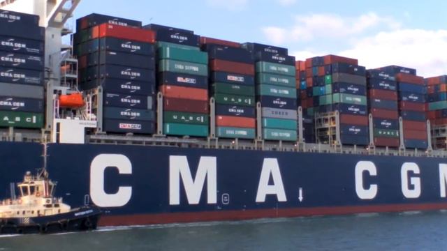 CMA CGM Georg Forster Container Ship Close up
