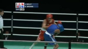 Light Welter (64kg) - Seminfinal - Joshua KELLY (ENG) vs Kevin BROWN (CUB)