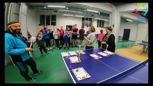 Награждение. Турнир по настольному теннису в ГБУ СДЦ Юго-Запад. 4к видео.