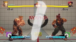 Super Street Fighter 4 Arcade Edition Guile VS. Akuma