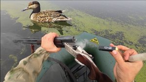 НУ И ЧИРОК! СБИЛ ВЛЁТ. ОХОТА С ПОДХОДА НА УТКУ с ТОЗ-34 (2023)