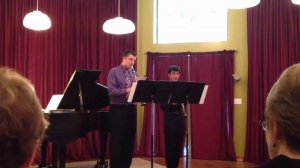 Josh and Lukas performing duet of Duo No. 2 by Bernhard Crusell (1775-1839)