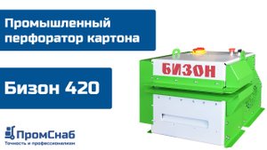 Промышленный перфоратор картона Бизон 420