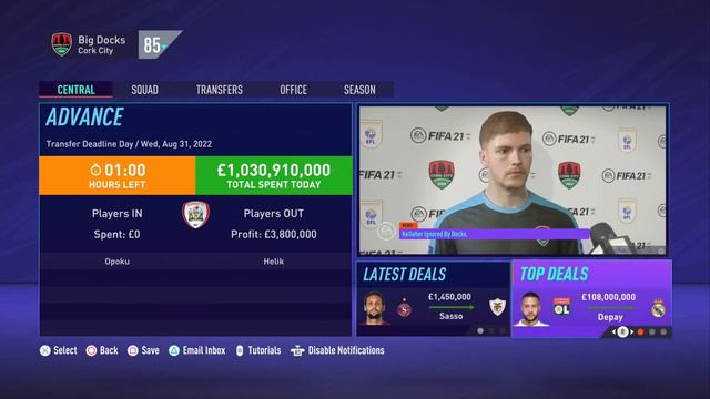 FIFA 21 PS5 | Cork To Glory | #24 | Transfer Deadline Day Signing Shows Great Potential! смотреть онлайн