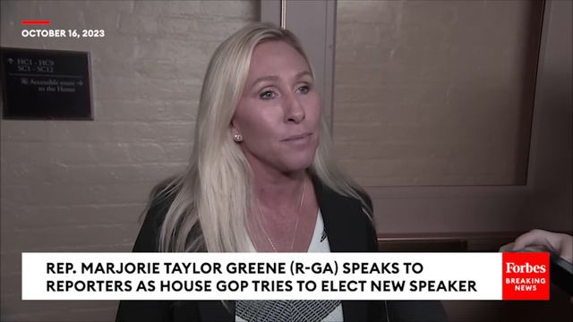 JUST IN: Marjorie Taylor Greene Asked Point Blank: 'Do You Support Additional Aid For Israel?'