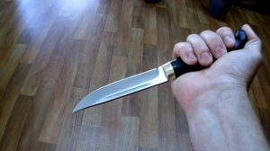 Финка Лаппи. Финский нож. Златоуст АиР. Больстер из латуни