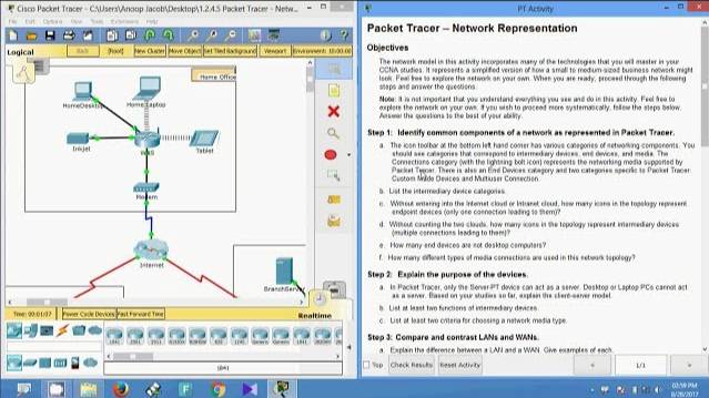 1.2.4.5 Packet Tracer - Network Representation