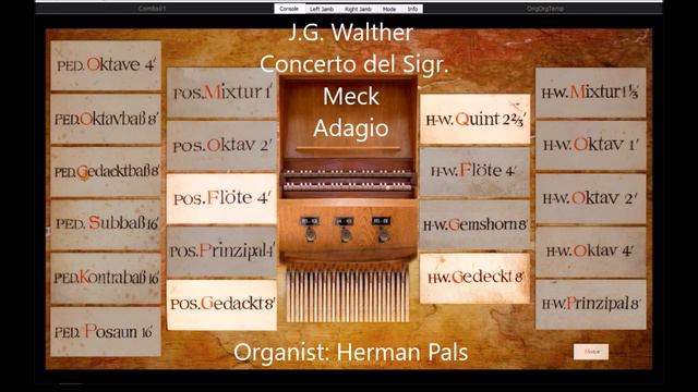 Johann Gottfried Walther Concerto in B Minor Meck (Hauptwerk Strassburg)