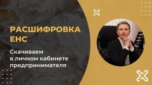Как скачать расшифровку по ЕНС из личного кабинета ИП