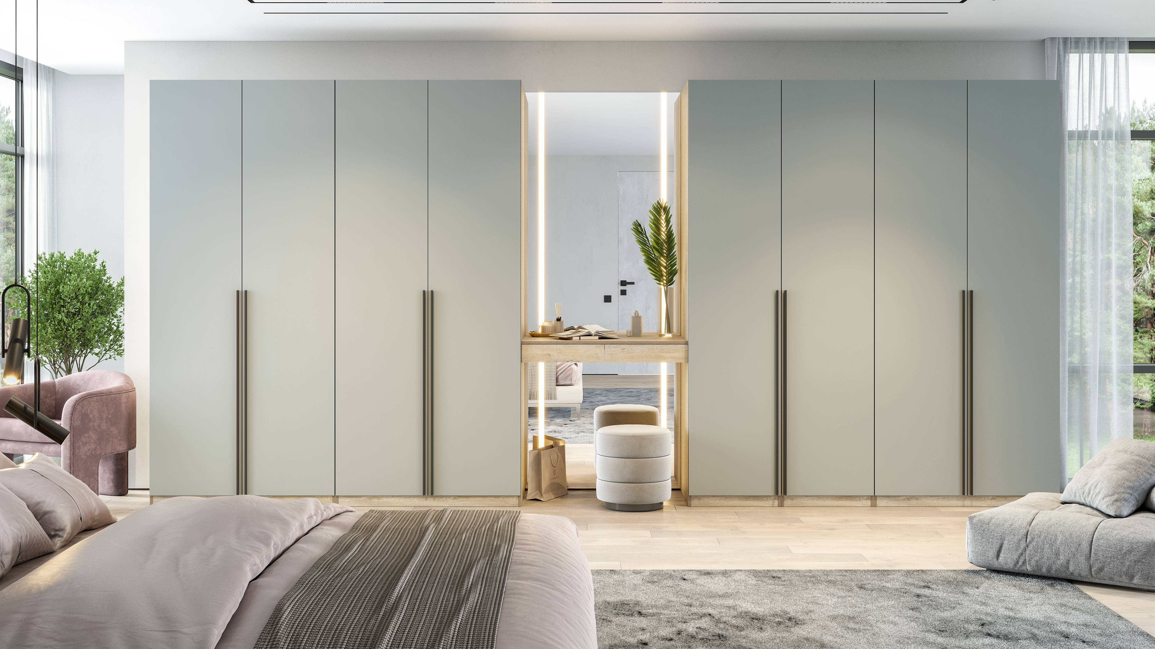 Гардеробная система мебели "Этна" смотреть онлайн