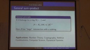 Shkredov Ilya "Any small multiplicative subgroup is not a sumset"