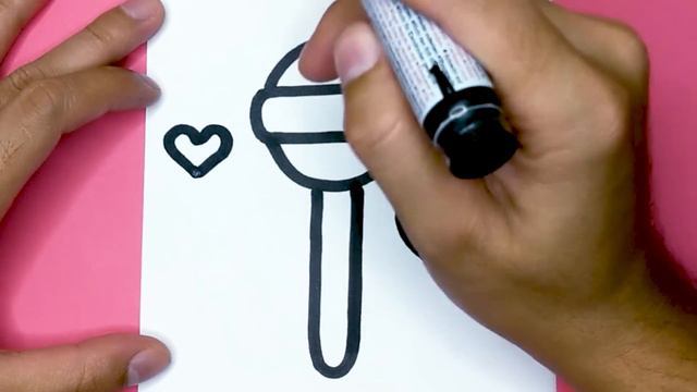 HOW TO DRAW A CUTE LOLLIPOP, THINGS TO DRAW смотреть онлайн