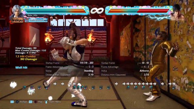 LEE & LEI Tekken 7 Howard Estate Wall Break Combo Video смотреть онлайн