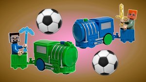 МУЛЬТИКИ ПРО ПАРОВОЗИКИ Веселые паровозики играют в "футбол" / Игра 3