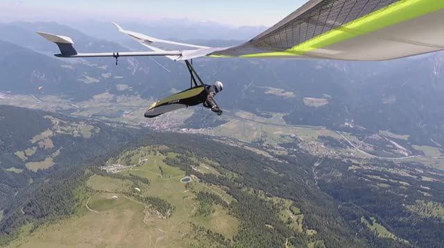 Atos VR Hang Glider - Brilliant day at Newgale, St. Brides Bay (взято с ютуб канала Steve Young)