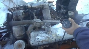 Ямз 236 турбо пробный запуск.