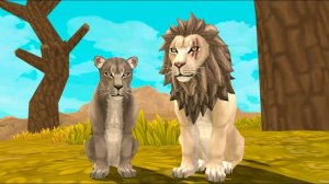 Храбрый лев 7-8-9 главы  Леон нашел любовь ❤ WildCraft