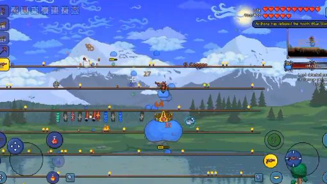 Cara summon dan mengalahkan Slime King di game Terraria#4 смотреть онлайн