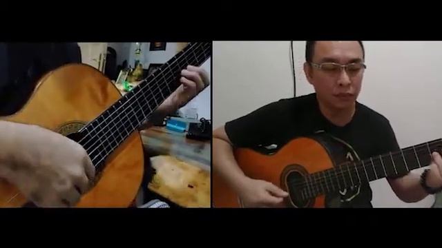 The Music Played I Matt Monro I Duet guitar with Maestro Antono HT смотреть онлайн