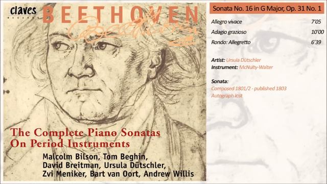 Beethoven: The Complete Piano Sonatas On Period Instruments - Sonata No. 16 / Ursula Dütschler смотреть онлайн